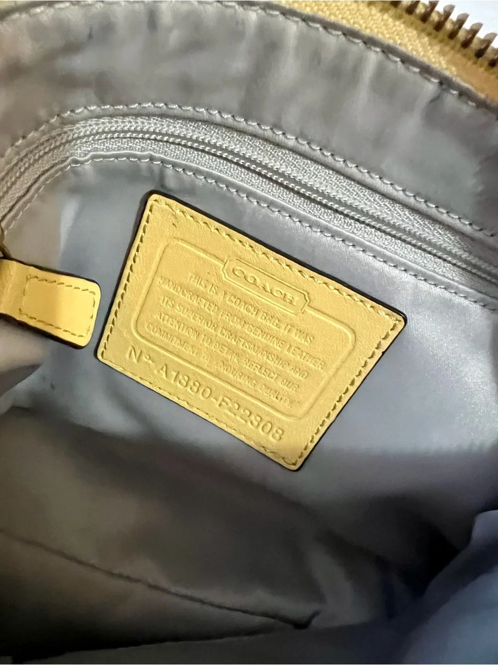 Y2K Coach Soft Yellow Turnlock Hobo Shoulder Bag